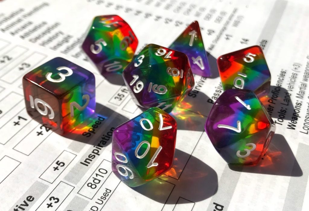 rainbow dice