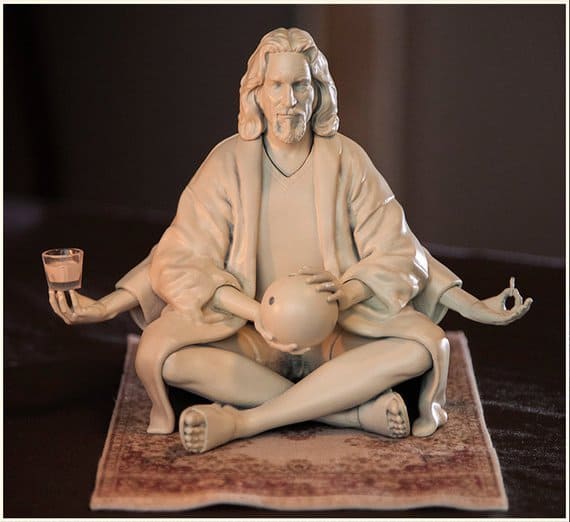 Worship The Dude With a THE BIG LEBOWSKI Religious Statue_1