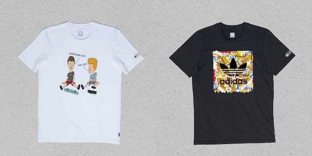 Adidas beavis and butthead best sale t shirt