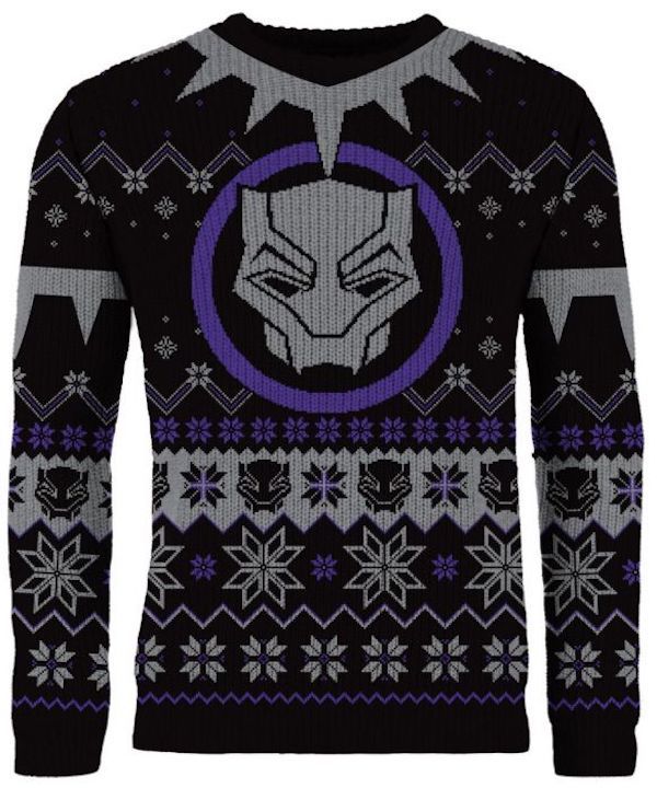 New Black Panther Christmas sweater.