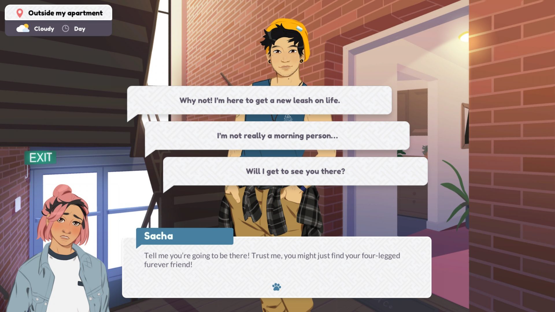 dating sim text box generator