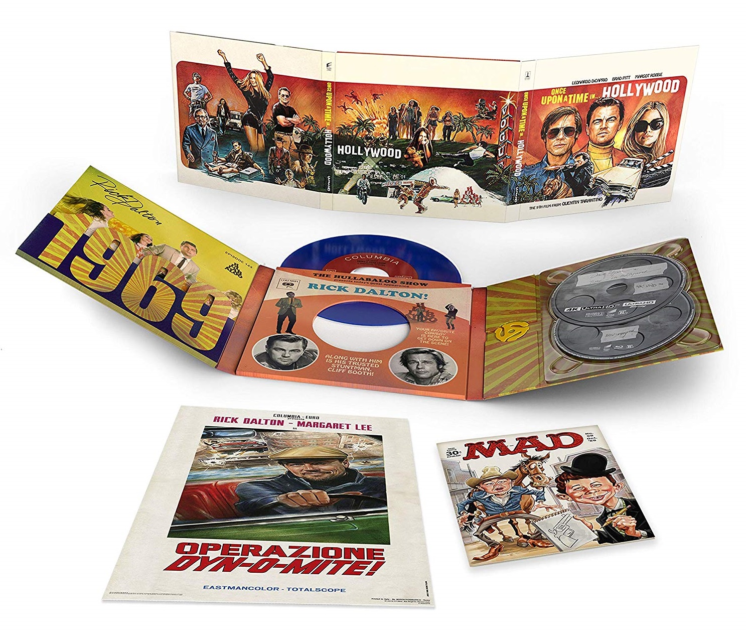 Once Upon a Time....in Hollywood's groovy collector's edition Blu-ray packaging 