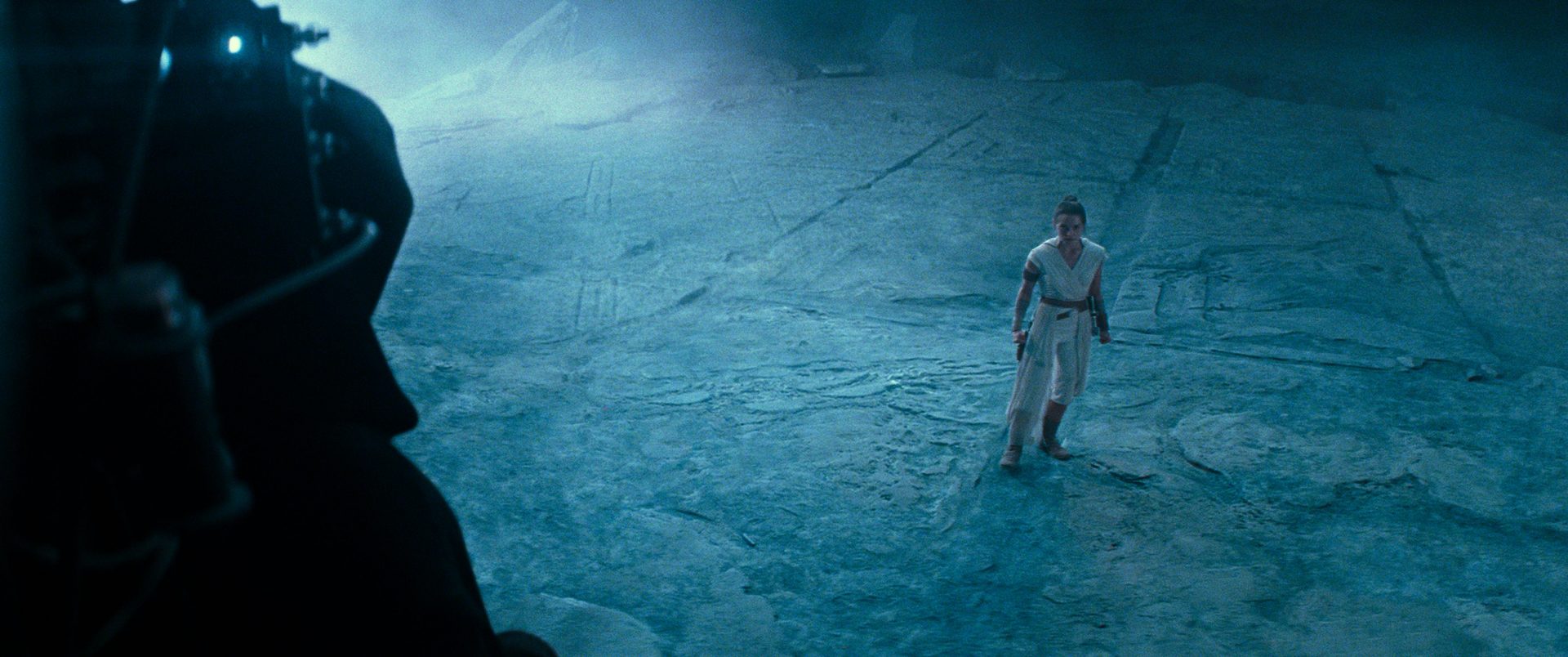 Rey prepares to confront the Emperor in the finale of The Rise of Skywalker.