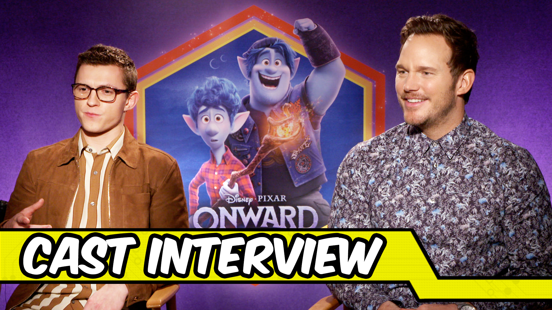 PIXAR'S ONWARD: Tom Holland and Chris Pratt Choose Their Wizard Names ...