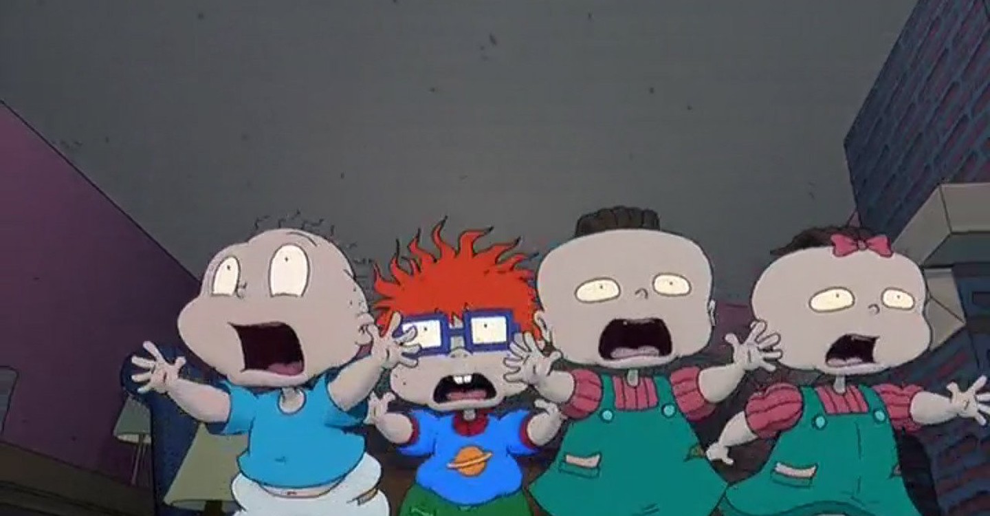 The Rugrats run away from danger