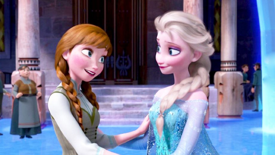 Anna Embraces Elsa