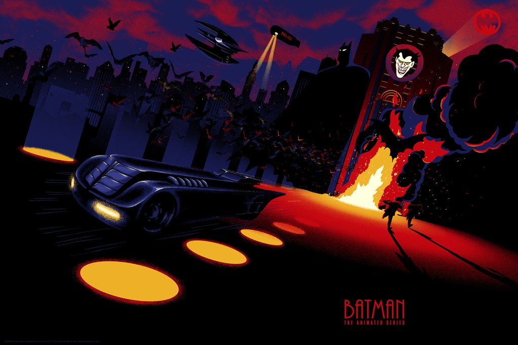 New BATMAN THE ANIMATED SERIES Prints Evoke Gotham s Art Deco Nerdist