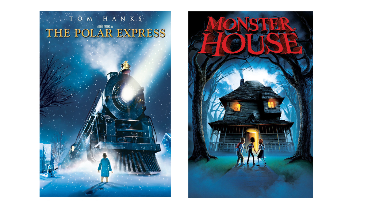 The Polar Express and Monster House posters