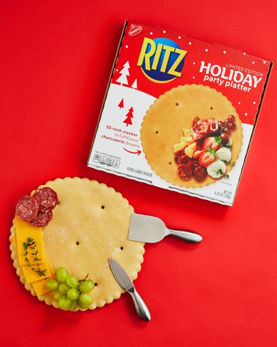 This Giant Ritz Cracker Doubles as a Delicious Serving Platter Nerdist