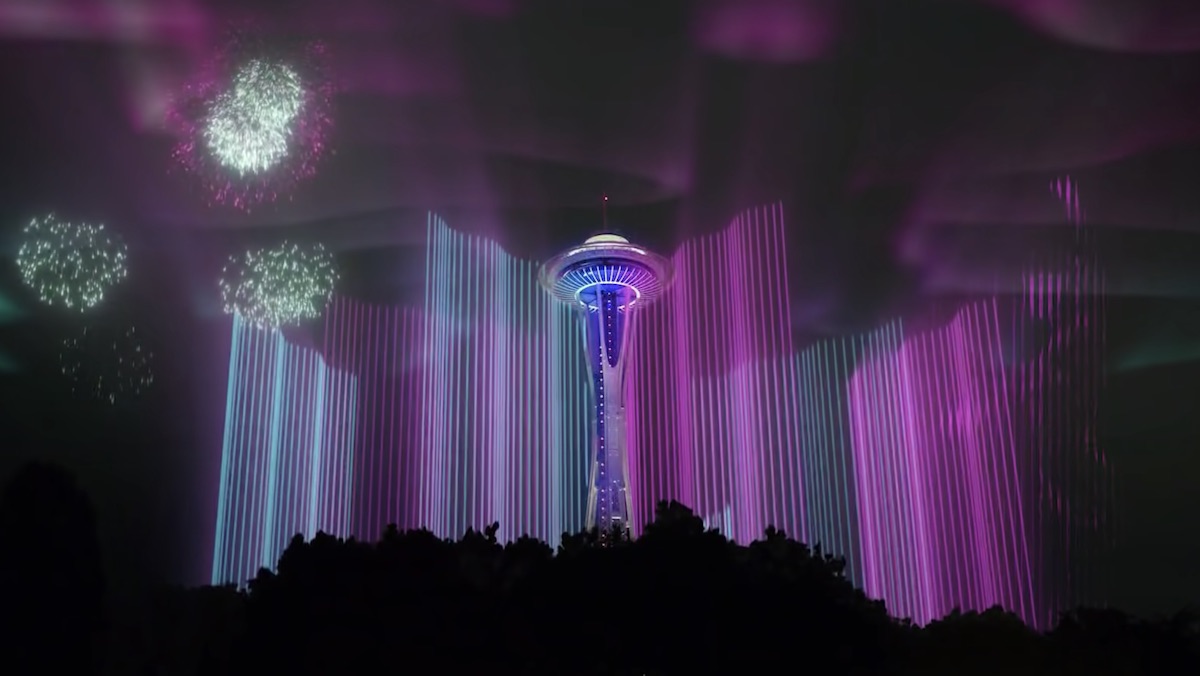 The Space Needle's New Year's Light Show Is a SciFi Spectacle Nerdist