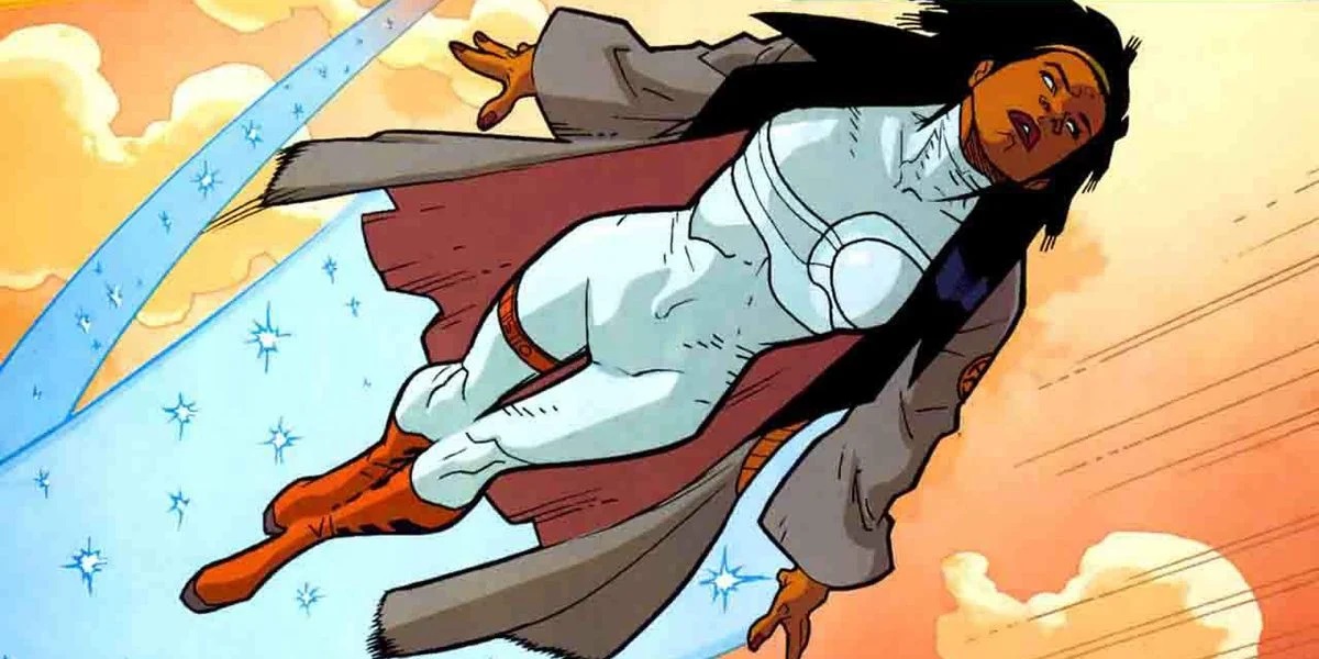 Monica Rambeau in her most recent comic book persona of Spectrum. 