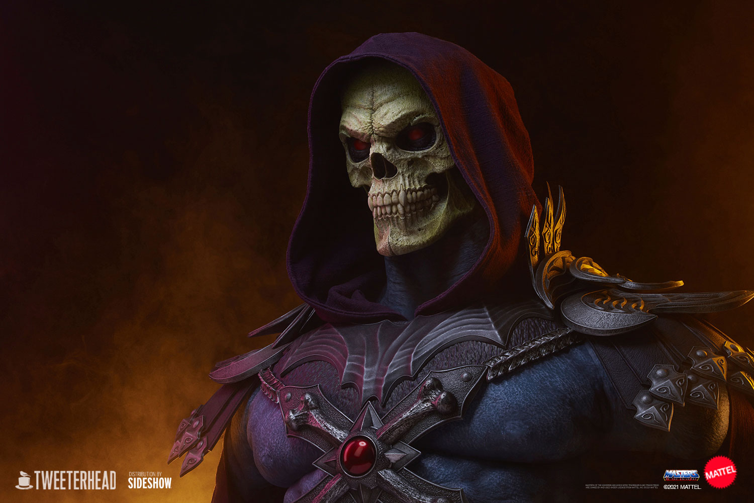 Eternia's most dangerous villain, Skeletor, comes alive in this new life size bust form Sideshow Collectibles. 