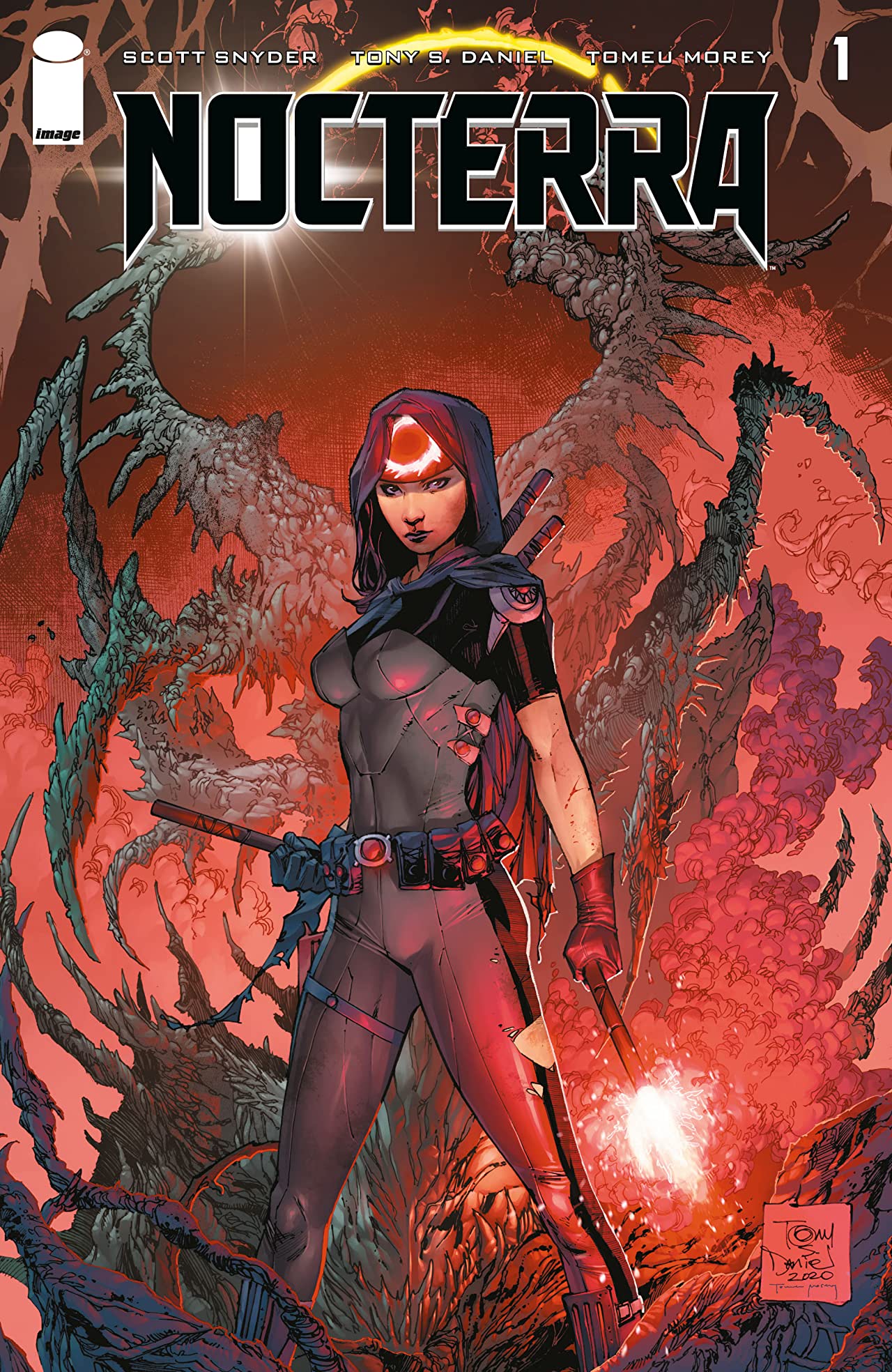 The cover of the new Image comic Nocterra written by Scott Snyder and art by Tony S. Daniel and Tomeu Morey.