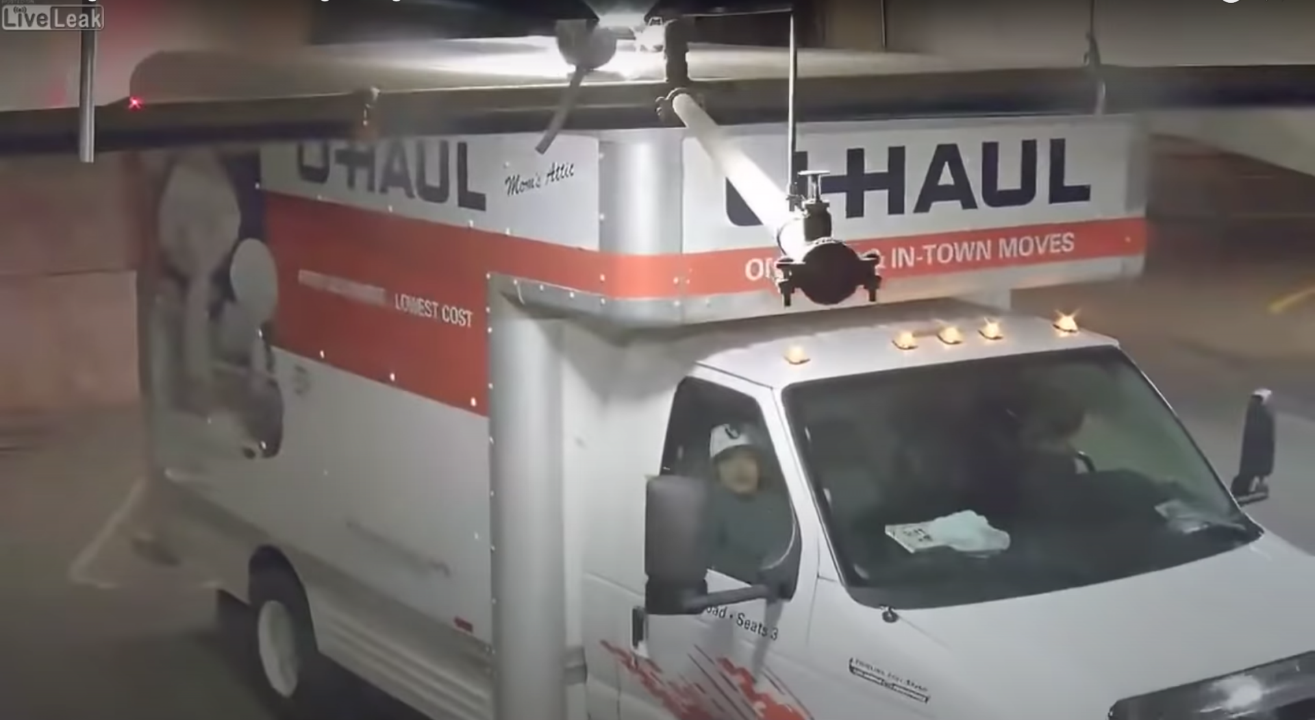 Somebody tried to take a U-Haul truck into a parking garage, and the ensuing events were genuinely like something out of Arrested Development.