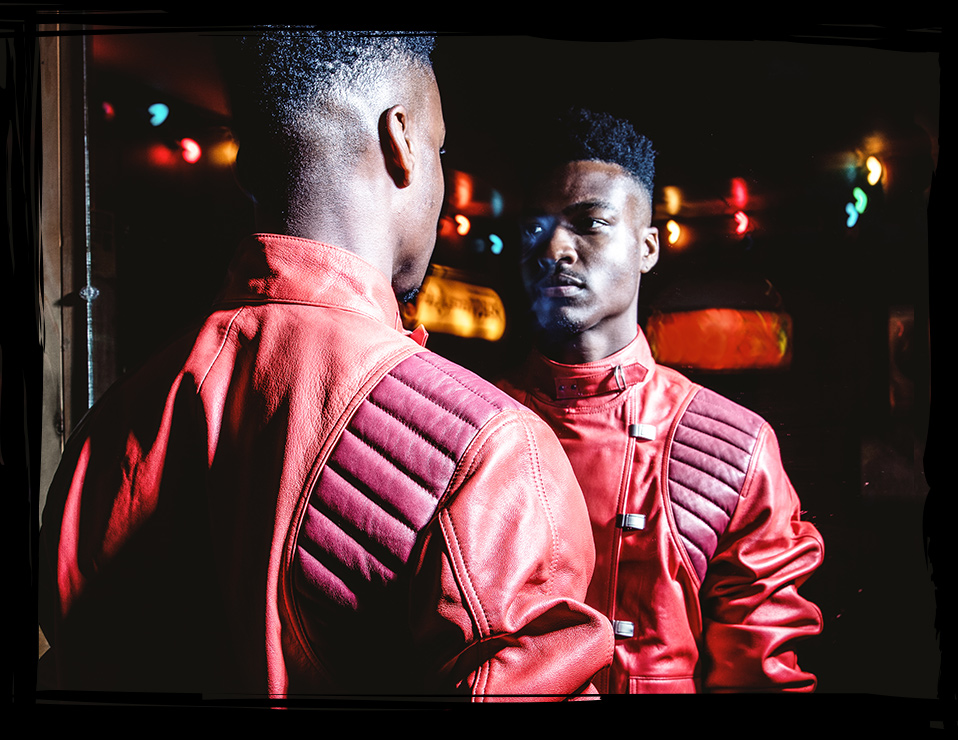 Akira red leather clearance jacket