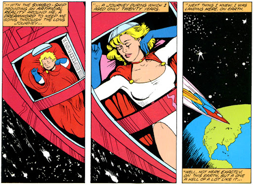 Power Girl's origin story, presented in Showcase comics from DC in the late '70s.