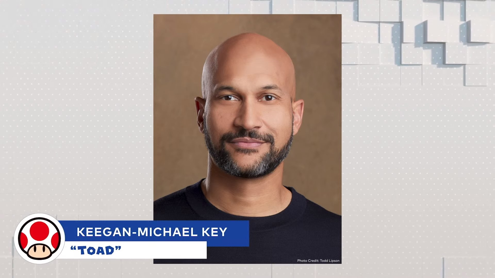 Keegan Michael-Key is Super Mario Bros.' Toad. 