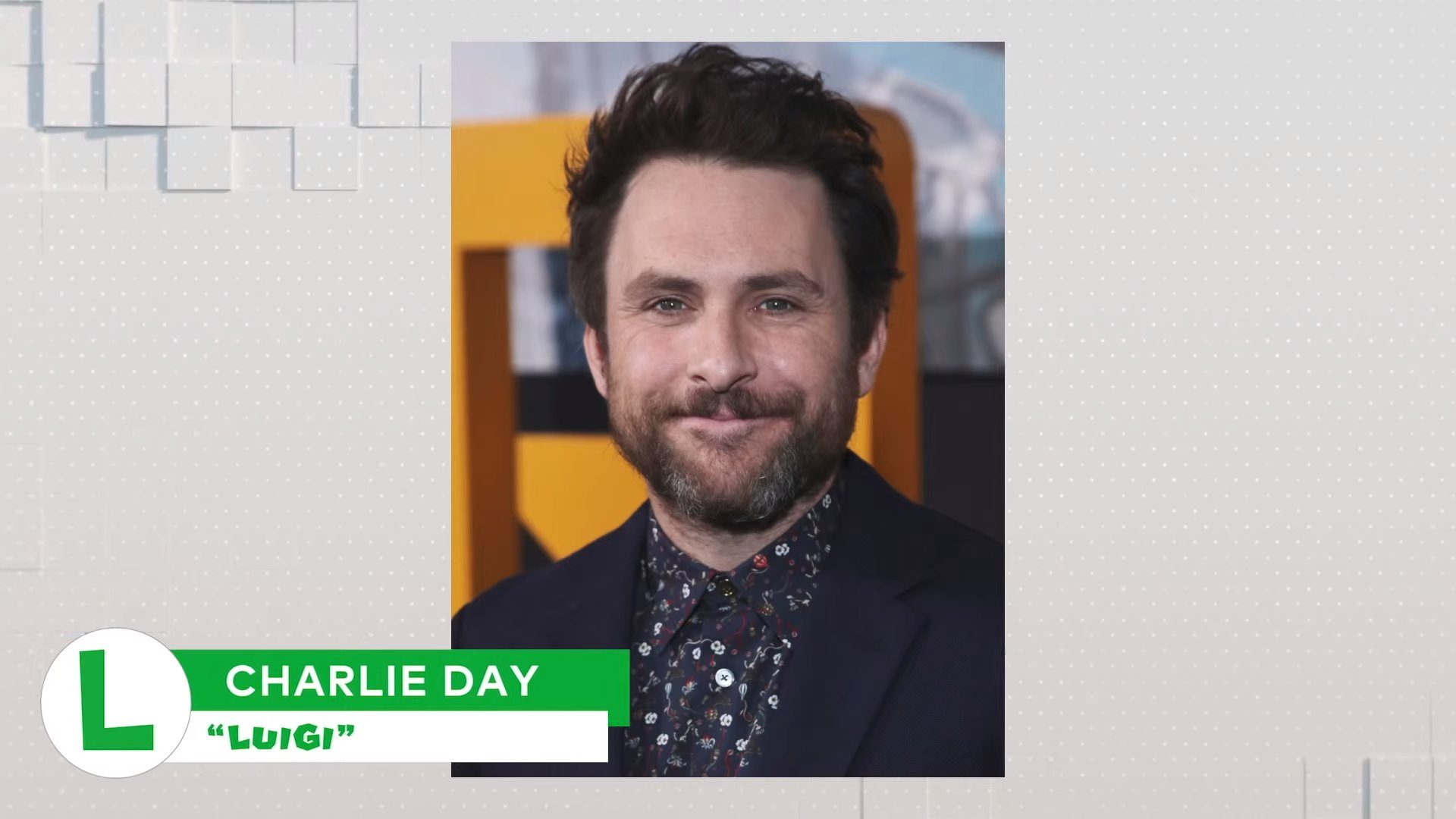 Charlie Day is Luigi in Super Mario Bros.