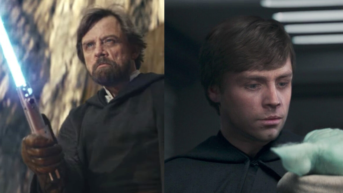 Mark Hamill as Luke Skywalker in the modern Disney era.