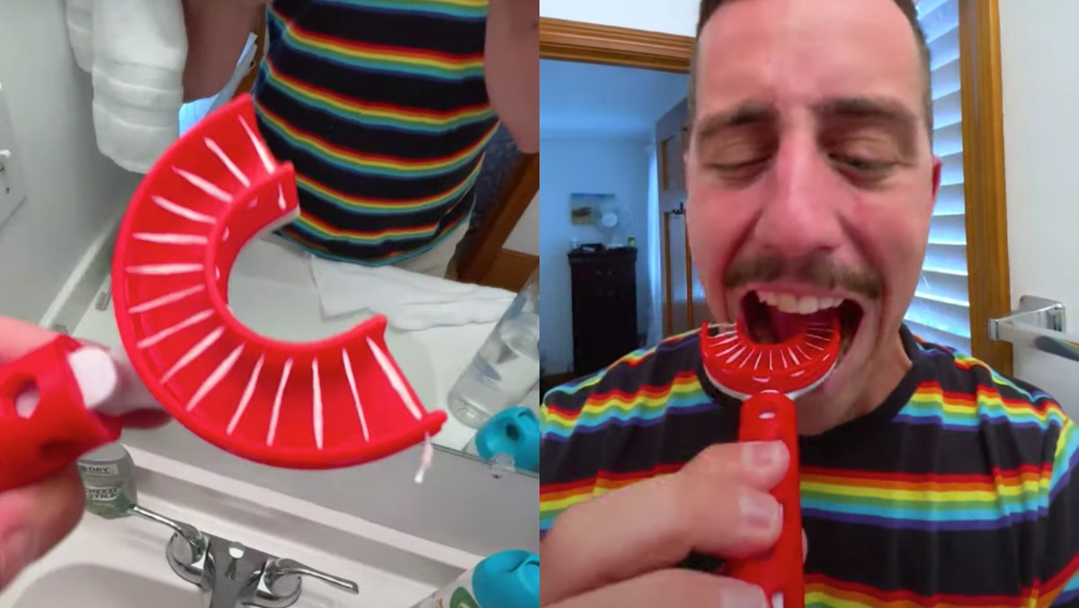 This Cursed Object Will Let You Floss All Your Teeth At Once Nerdist 