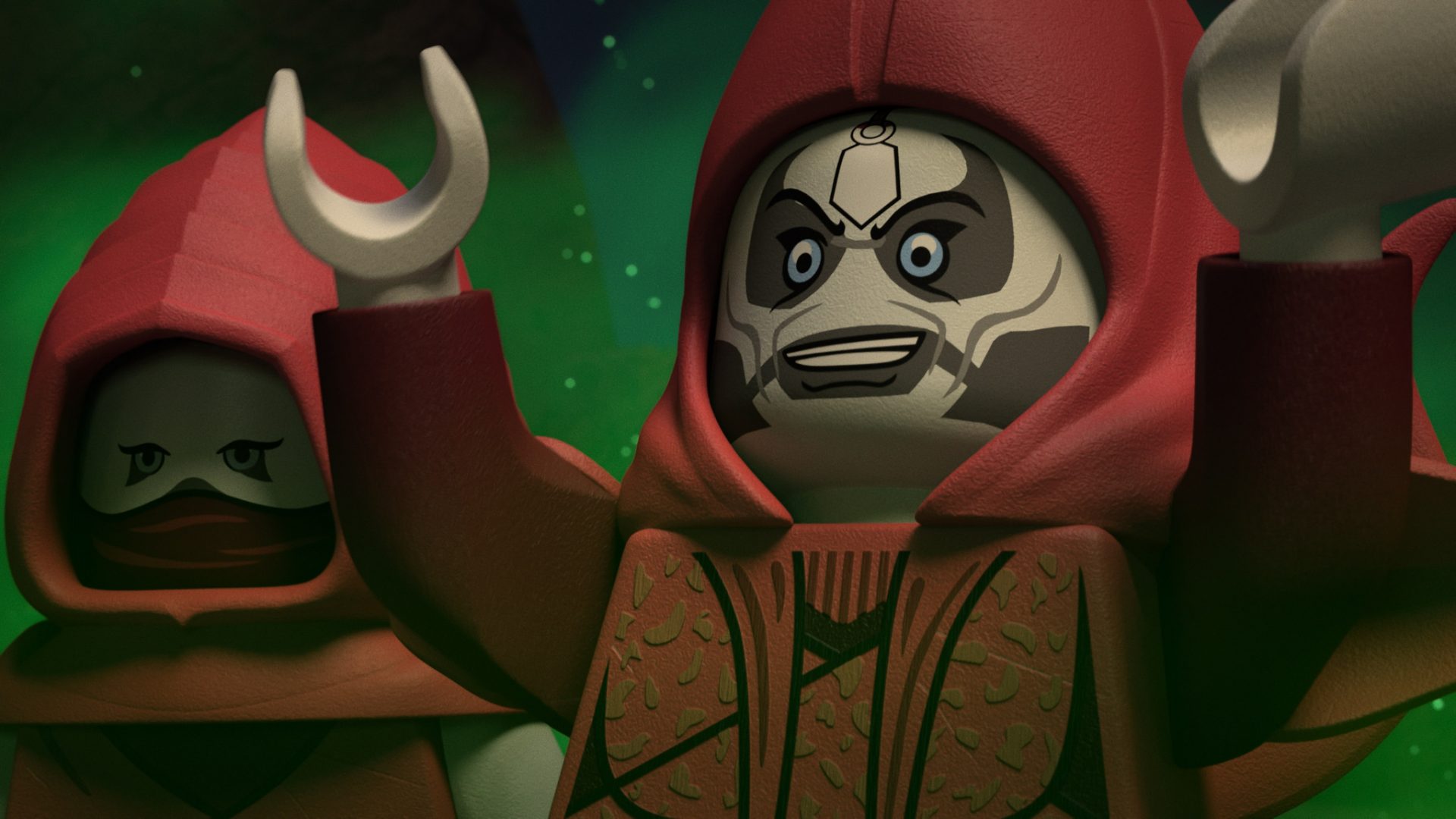 Star Wars Terrifying Tales evil characters celebrating in red cloaks