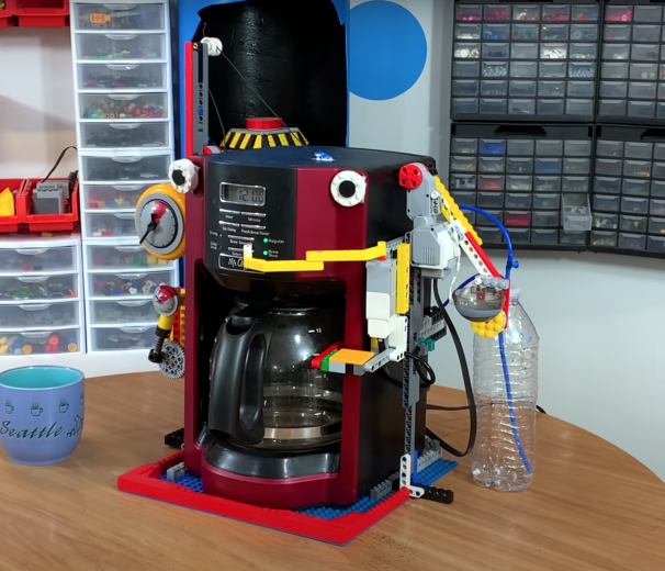 This Robotic LEGO Coffee Machine Works Surprisingly Well Nerdist