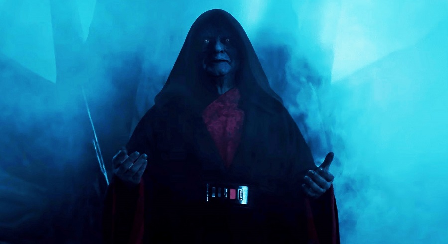 Ian McDiarmid as the rejuvenated Palpatine in The Rise of Skywalker.