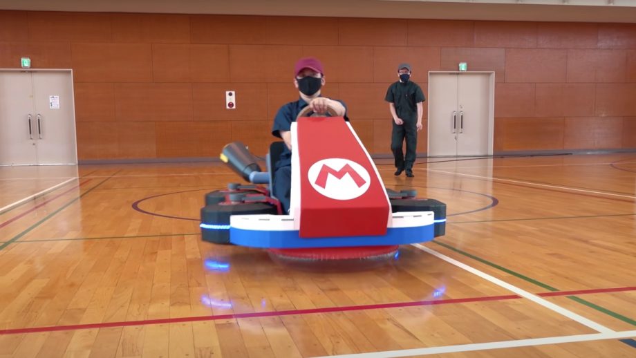This RealLife MARIO KART Hovercraft Is Made Out of Cardboard Nerdist