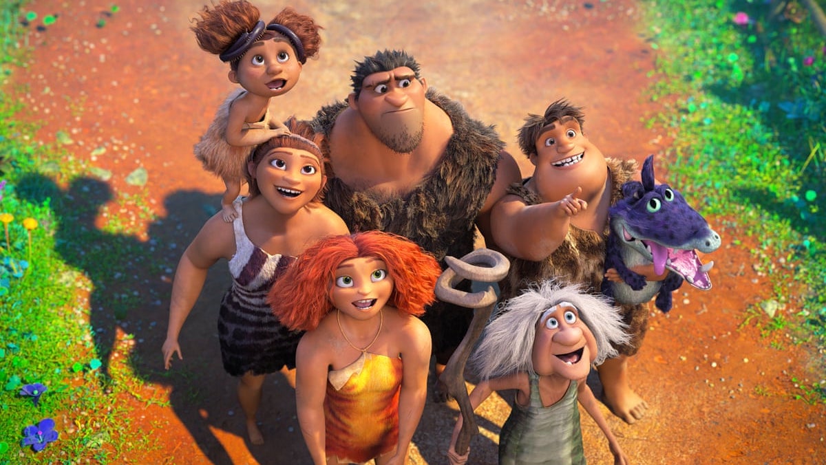 The Croods: New Age cast for the article about evidence from early humans. Discussion of Homo sapiens and Neanderthals