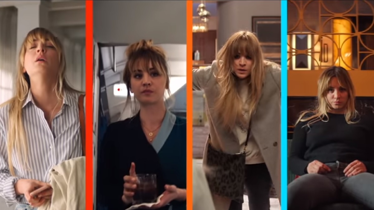 The many faces of Cassie (Kaley Cuoco) in HBO Max's The Flight Attendant season two trailer.