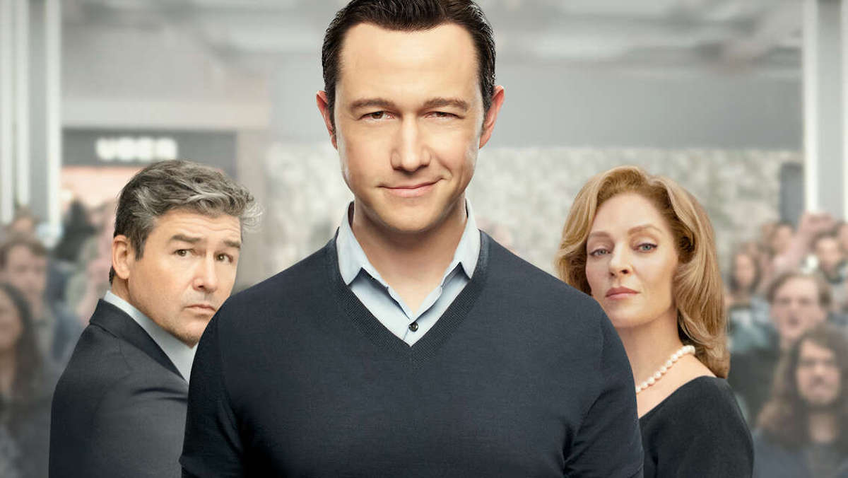 Kyle Chandler, Joseph Gordon-Levitt, and Uma Thurman in Super Pumped