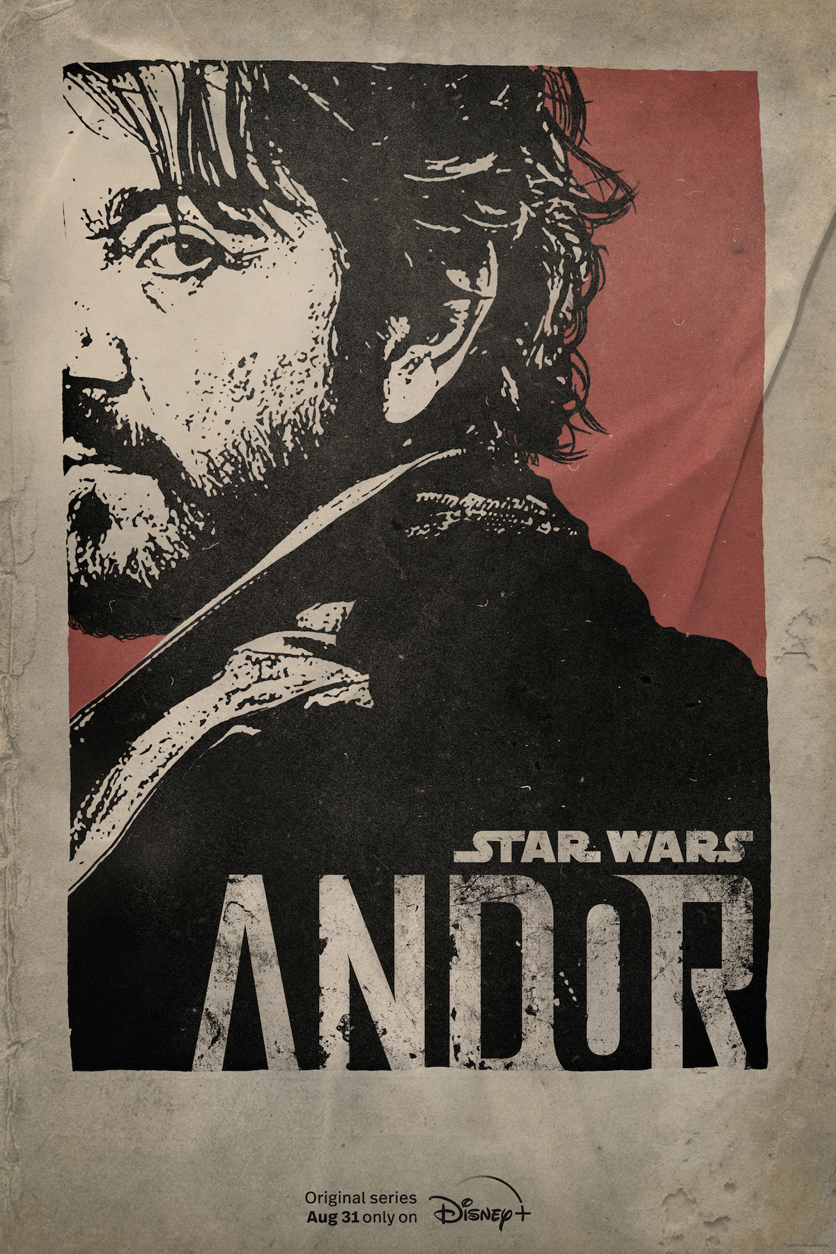 The poster for the Star Wars series Andor