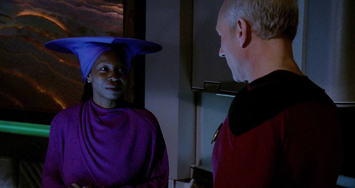 Whoopi Goldberg's first episode of Star Trek: TNG The Child.