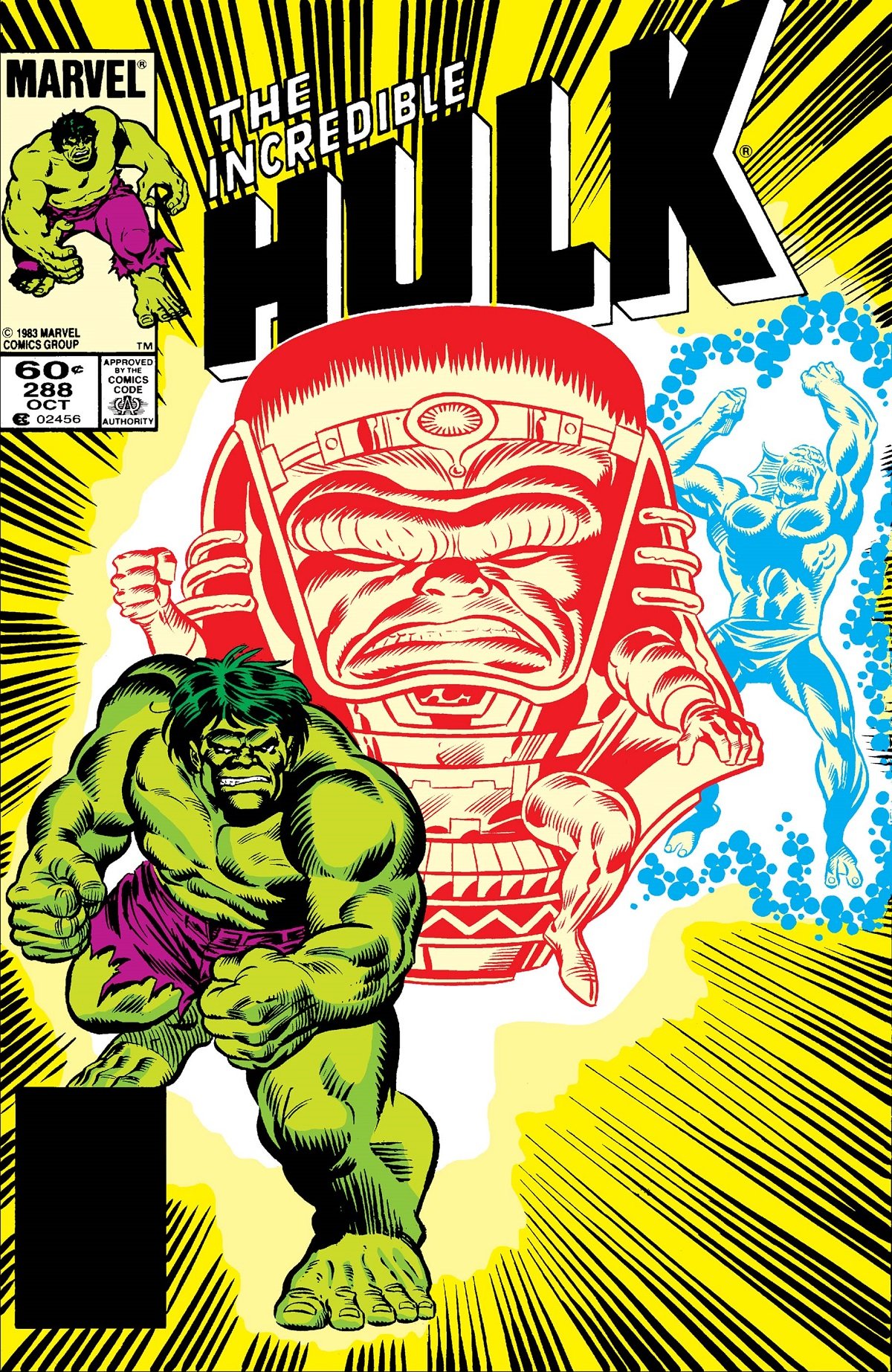 M.O.D.O.K. vs the Incredible Hulk.