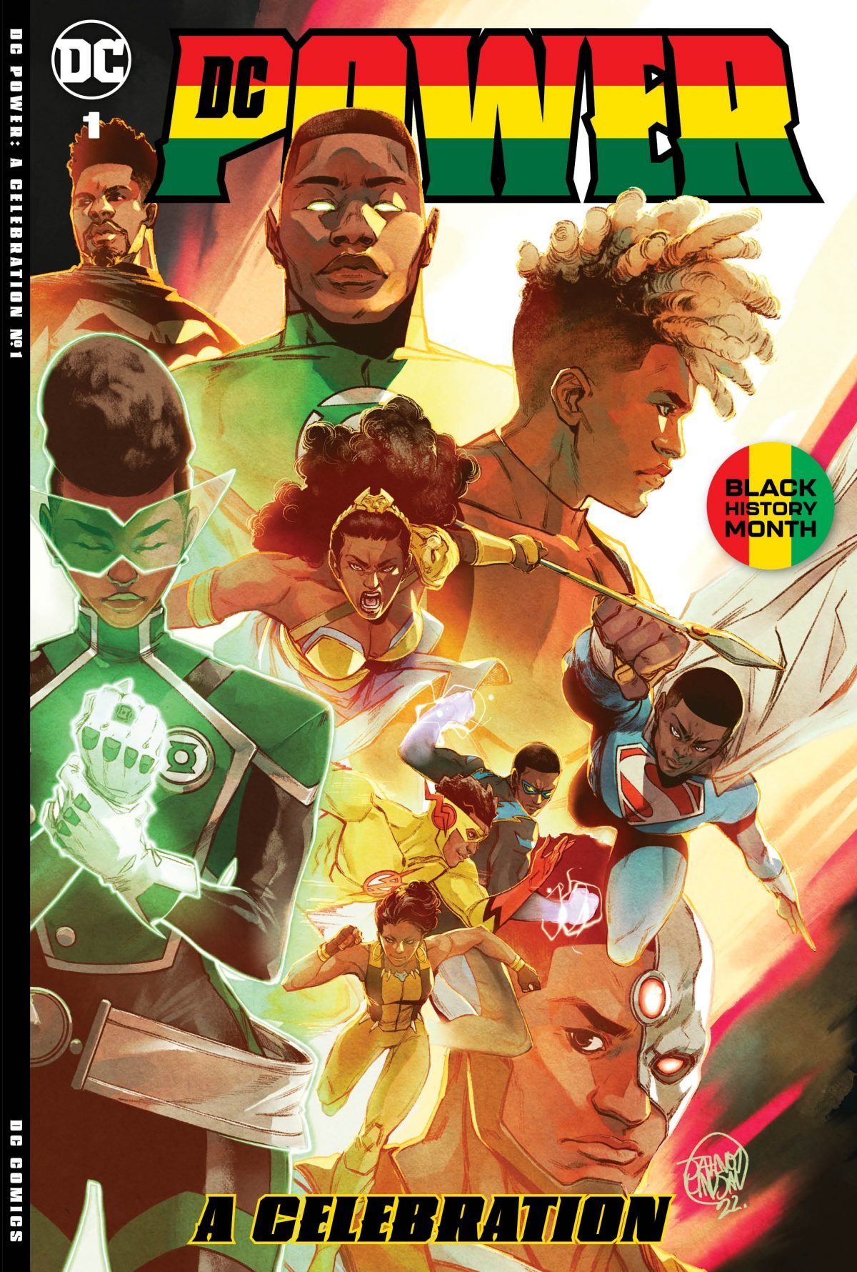 cover art for DC Power: A  celebration Black History Month Anthology series