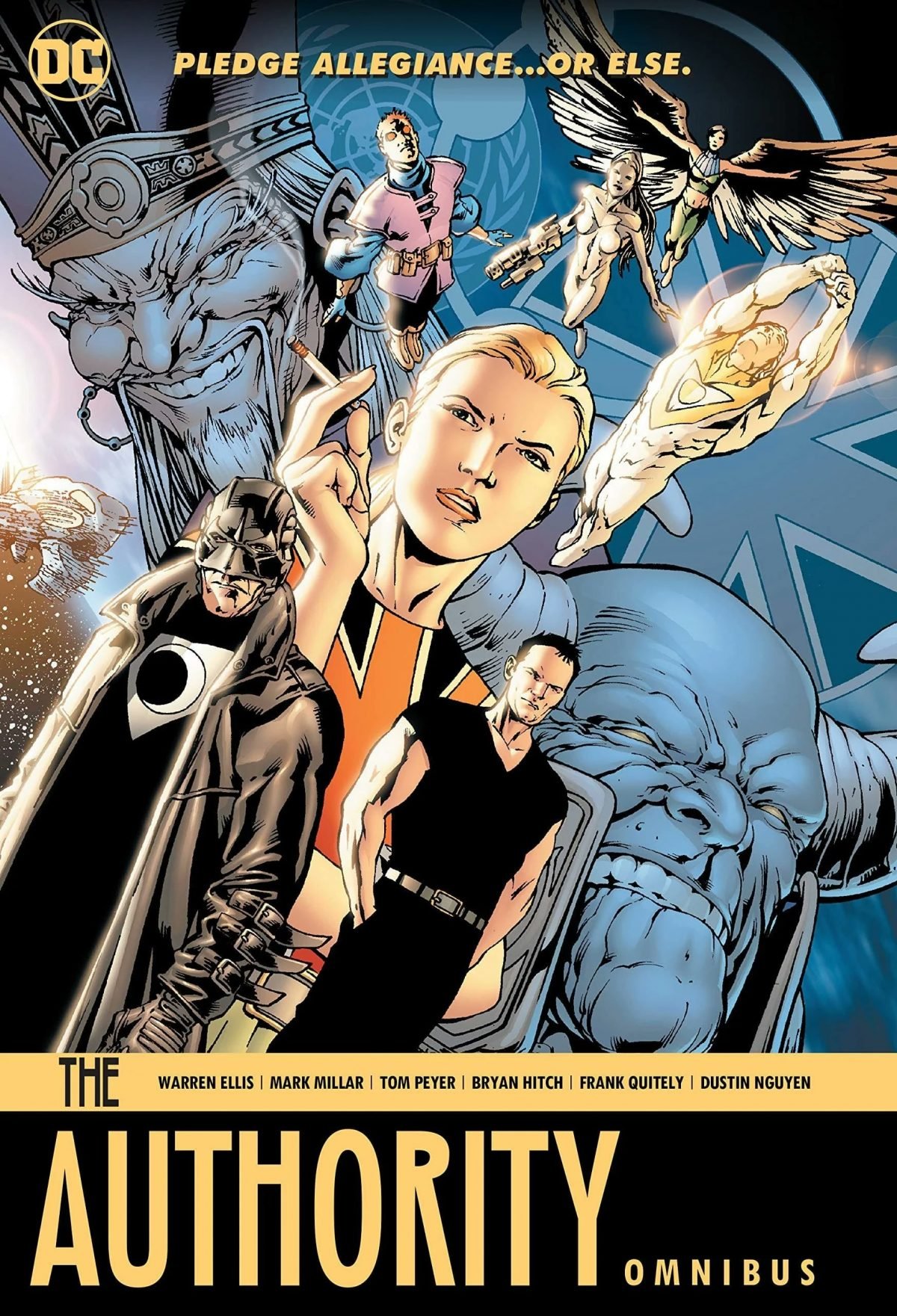 The cover of DC's reprint of The Authority Omnibus from Wildstorm.