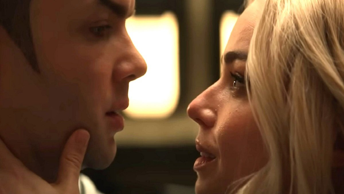 Spock (Ethan Peck) and Jess Bush (Christine Chapel) finally get together in Star Trek: Strange New Worlds' "Charades."