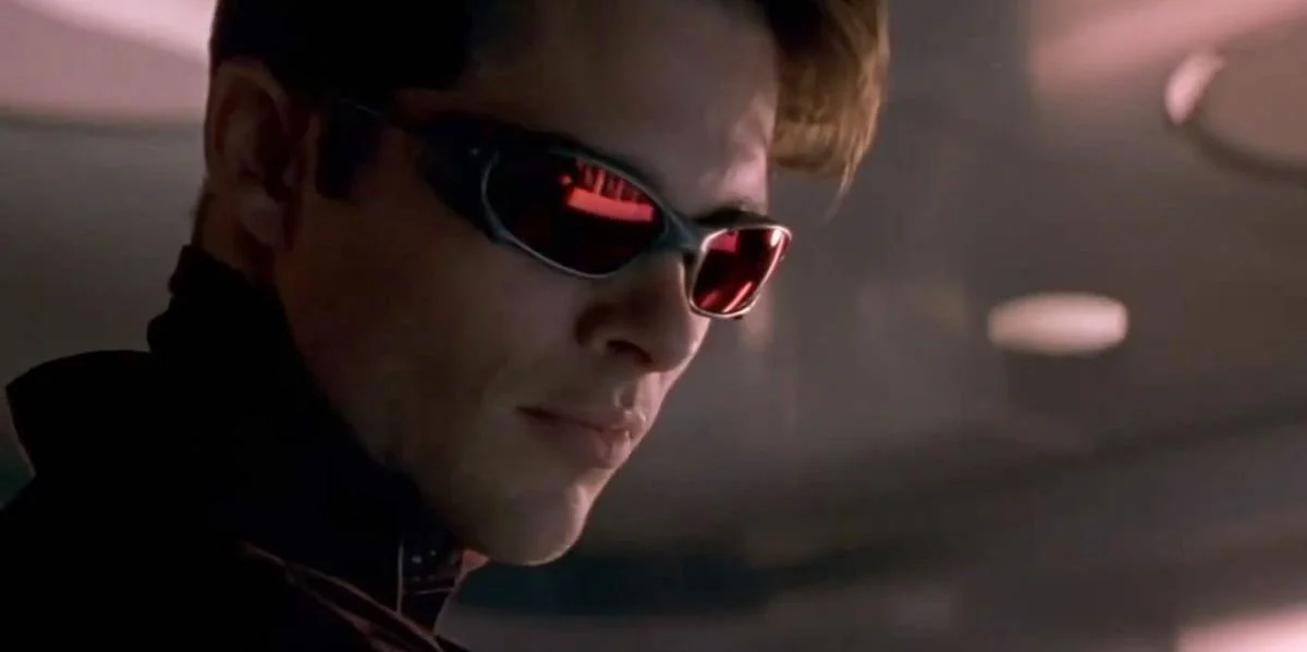 James Marsden as Cyclops in X2: X-Men United.