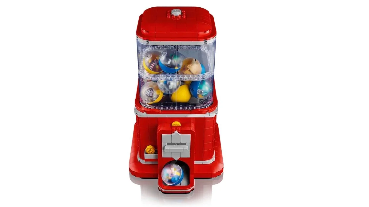 LEGO Vending Machine front view.