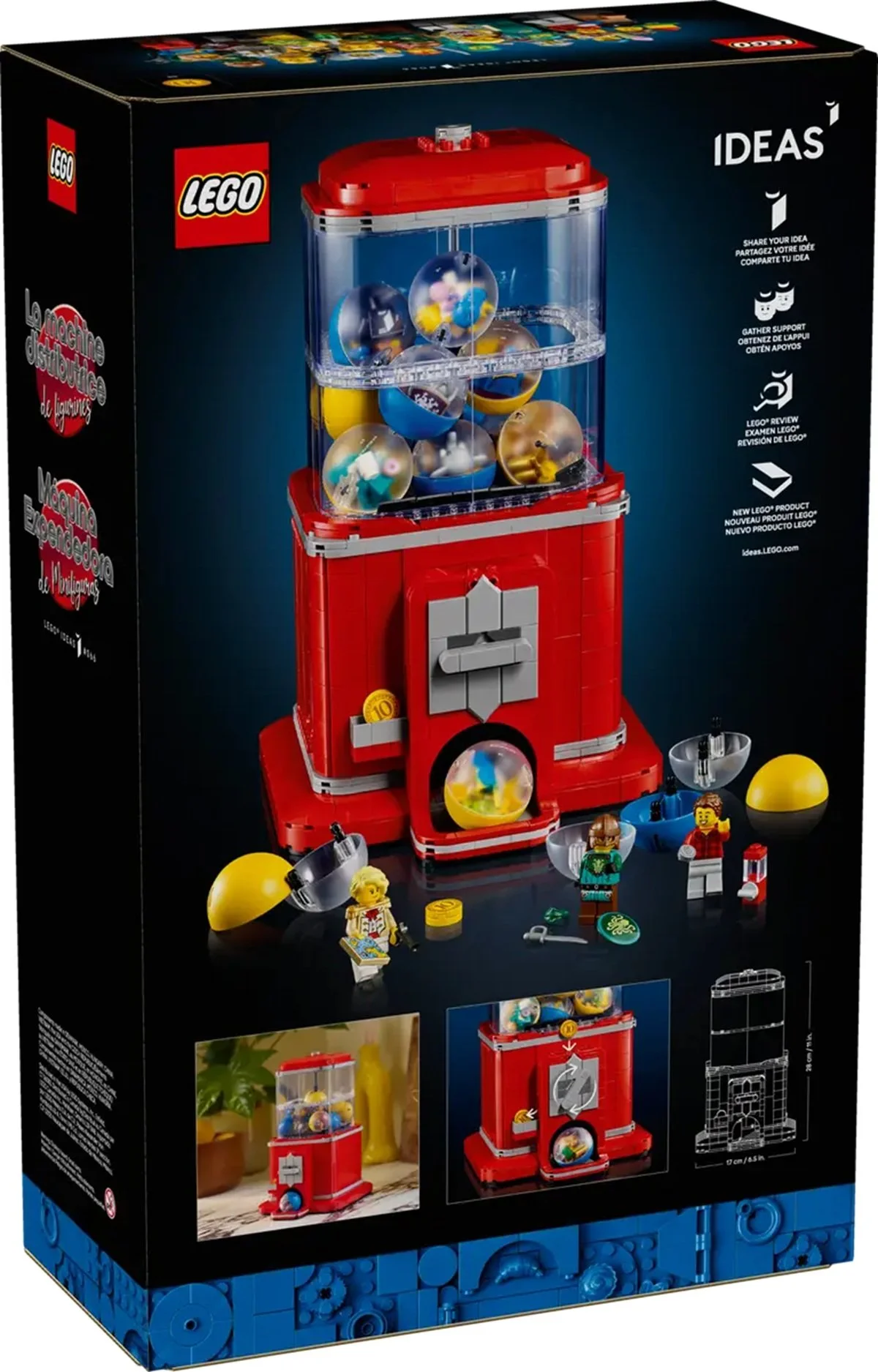 LEGO vending machine packaging.
