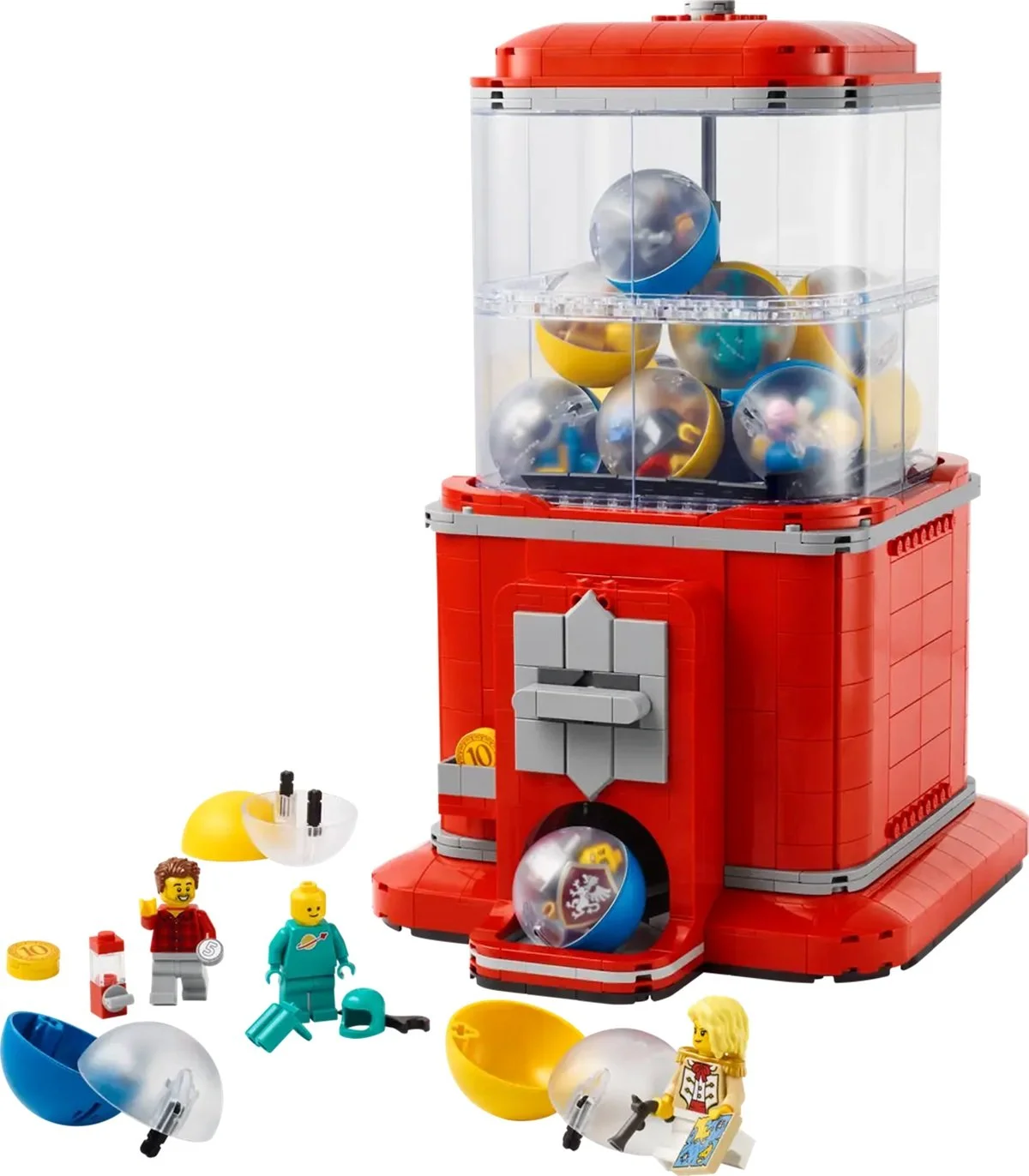 LEGO Idea vending machine with capsules.