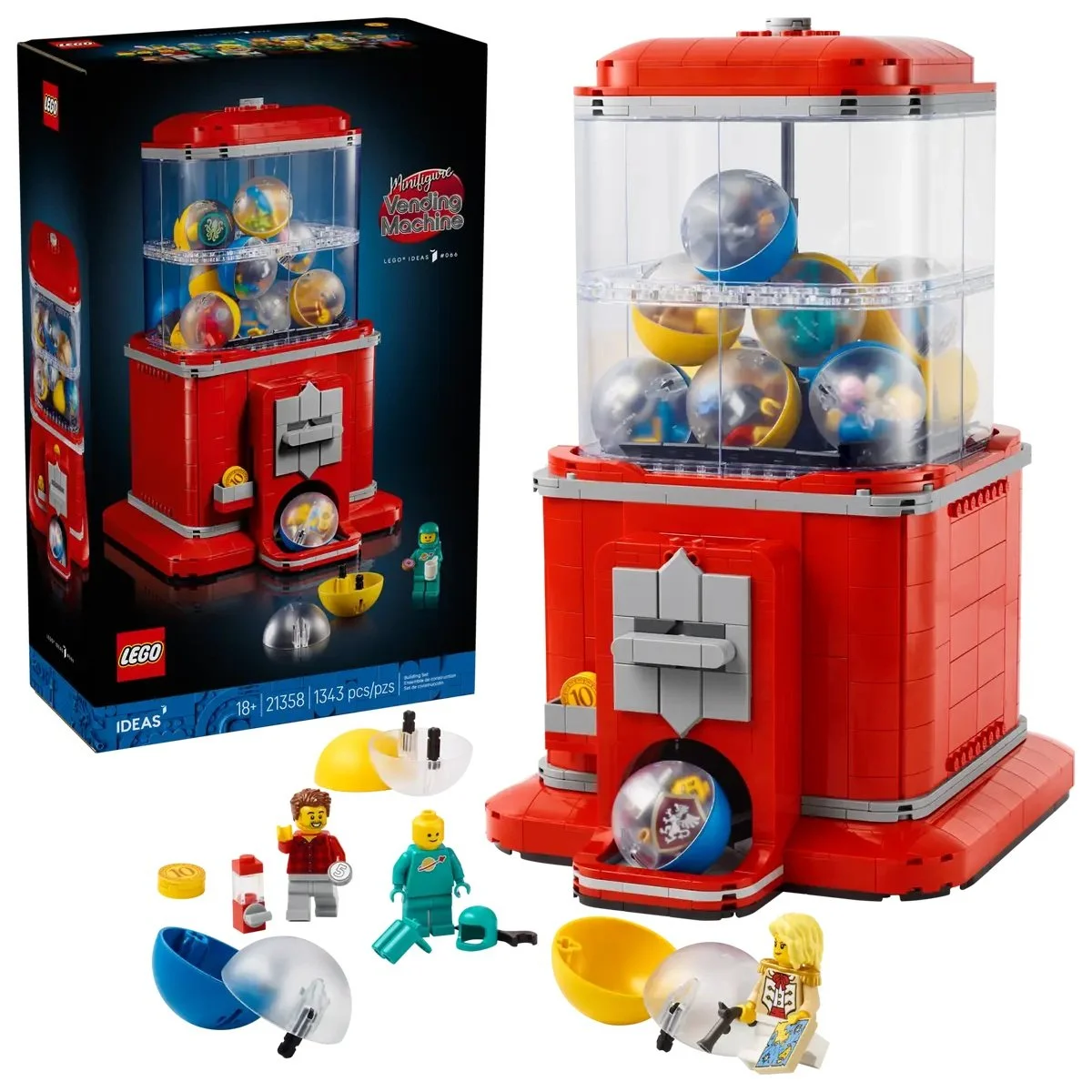 LEGO Ideas vending machine with packaging.
