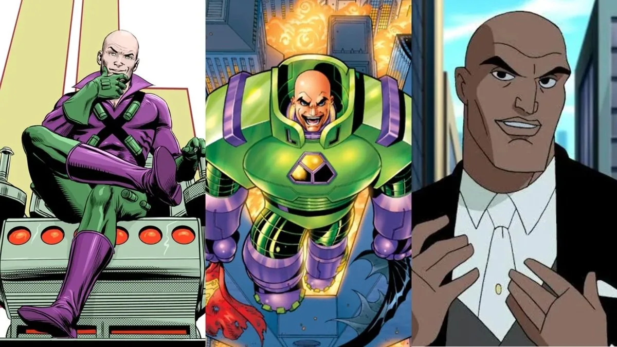 Superman arch enemy Lex Luthor through the decades.