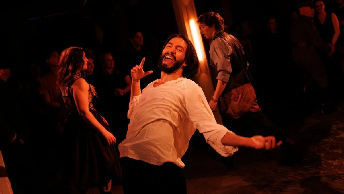 Ginger Kearns, Jake Ryan Lozano, and Cashton Rehklau in the 2025 NYC production of THE DEATH OF RASPUTIN - Photo by Maria Baranova (1)