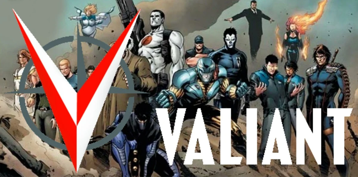 Valiant Comics characters and logo.