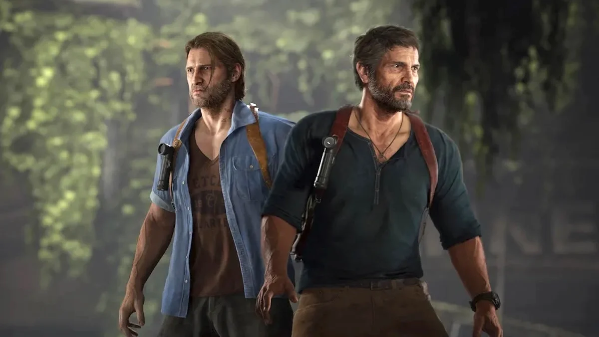 Joel e Tommy em diferentes peles para o último de nós, parte II, para a remaster cronológica
