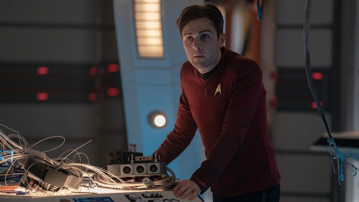 Martin Quinn as Montgomery Scott in Star Trek: Strange New Worlds.