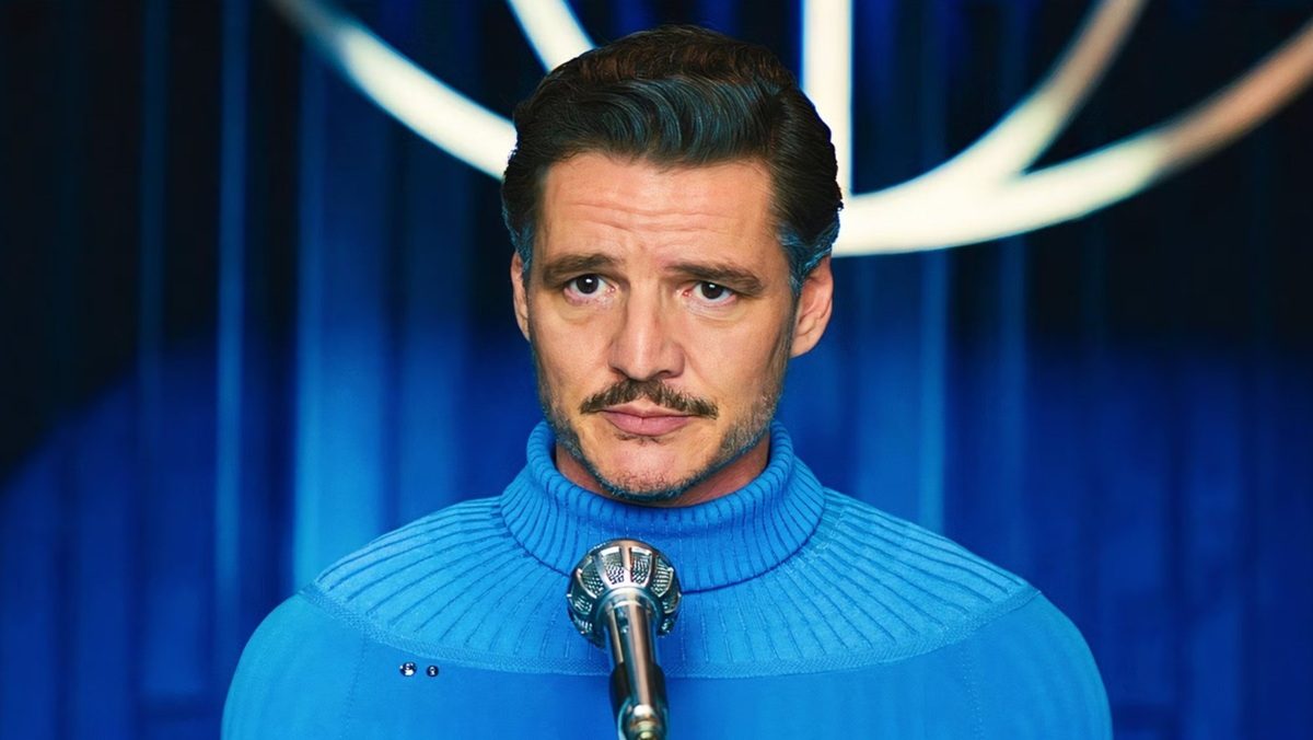 Pedro Pascal as Reed Richards in The Fantastic Four: First Steps.