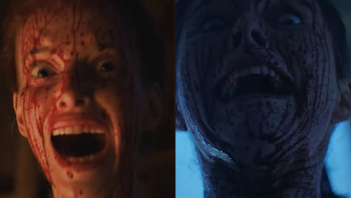 image from keeper trailer of women with bloody faces screaming