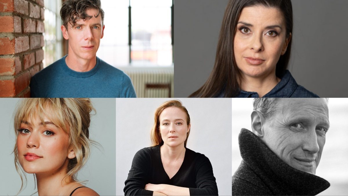 Five headshots of cast members for The Vampire Lestat